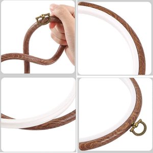 Mô Hình Retro Vòng Cross <span class=keywords><strong>Stitch</strong></span> Hoop Cao Su Nhựa Crochet Hiển Thị Vòng Tròn, Vòng Thêu Hoop - Product Image 4