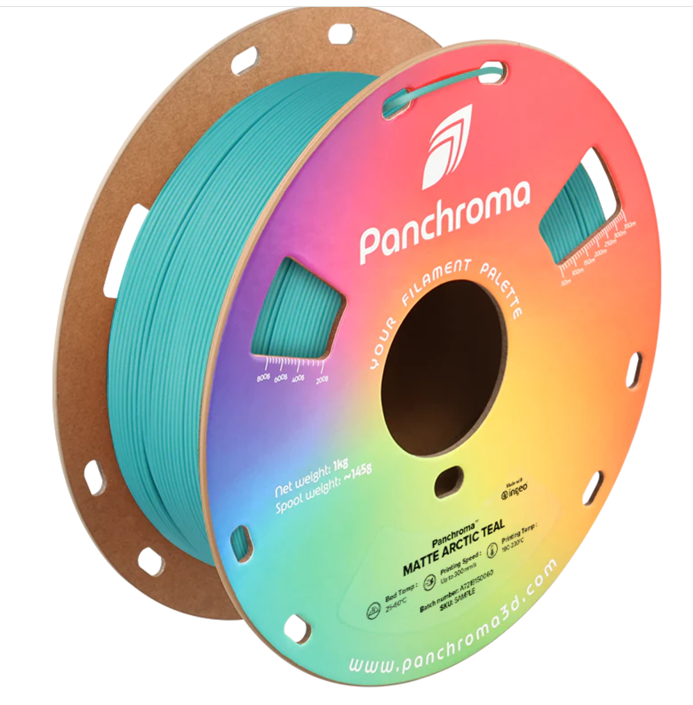 สีเขียวอมฟ้าอาร์กติกแบบด้าน