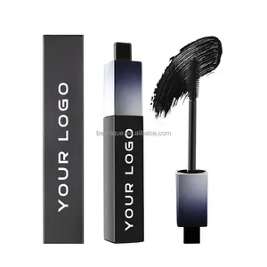 Tube de luxe haut de gamme 10ml maquillage cils Mascara noir imperméable Volume supplémentaire marque privée Mascara Logo personnalisé sans fibres