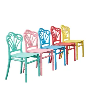 chair Low Price Colourful Kindergarten Kids' Furniture Sets Baby Kids Clear Stackable Outdoor Plastic Children Chair