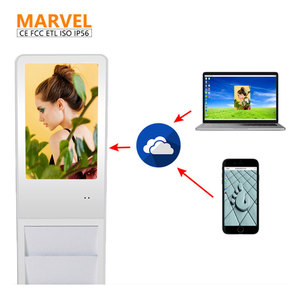 MWE Magazine Kiosco <span class=keywords><strong>de</strong></span> pie Lcd Android Pantalla táctil Publicidad Quiosco en bibliotecas - Product Image 6