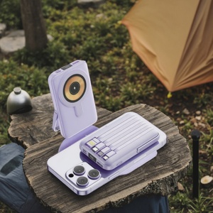 Station de charge solaire portable 22,5 W, mini batterie externe 10000 mAh avec câble USB Type-C, source d'alimentation extérieure, interface d'entrée Micro USB - Product Image 2