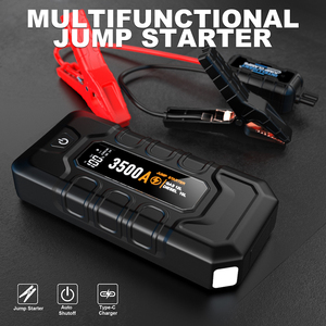 เครื่องจั๊มพ์สตาร์ทรถยนต์ 3500A Peak Capacitor 12V แบตเตอรี่สำรองสำหรับ<span class=keywords><strong>รถ</strong></span>ยนต์ <span class=keywords><strong>รถ</strong></span>บรรทุก และรถยนต์นั่งส่วนบุคคล - Product Image 2