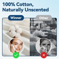 Serviettes jetables pour le visage 100% coton, lingettes nettoyantes pour le visage, douces et rétractables, pour les soins de la peau