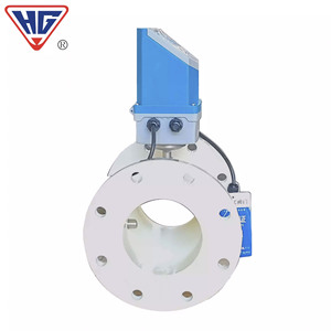 Débitmètre ultrasonique Shanghai Hugong à bride pour section de tuyau, pour liquides et eau, en plastique, précision 1 % - Product Image 2