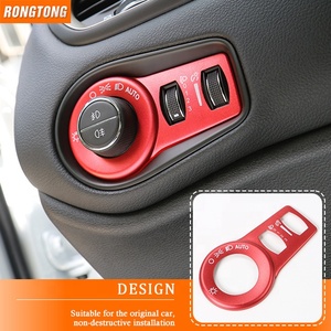 Offre Spéciale Intérieur De <span class=keywords><strong>la</strong></span> Voiture Accessoires Phare Commutateur Décoration Couverture Garniture Pour Jeep <span class=keywords><strong>Renegade</strong></span> 2016 + - Product Image 3