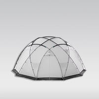 Tente de camping à dôme de sphéricité de fabricant d'usine OEM tente de boule multi-pièces tente de 5 + personnes avec trou de cric de poêle pour temps froid