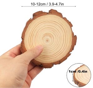 Grandi Dischi di Legno Grezzo e Cerchi in Legno Naturale Fai da Te per Decorazioni Creative per la Casa Opzione Logo Personalizzato - Product Image 2