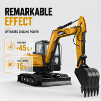 Offre Spéciale – Mini-Excavatrice Sany SY60 d'occasion, 6 tonnes, moteur japonais, équivalent excavatrice sur chenilles, machine d'excavation Sany