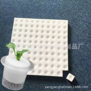 Bloques de Esponja Hidropónicos para Cultivo de Algodón con Orificios Cóncavos, Densidad 38-65, para Cultivo de Plántulas y Vegetales - Product Image 1