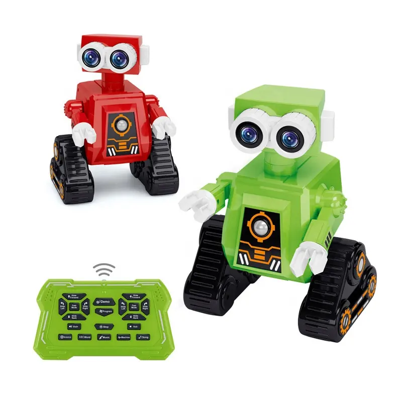 Smart Programming Kids Educational Learning Remote Control Electric Puzzle Robot Toy