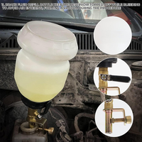 Kit d'extraction de liquide de frein sous vide 3L - Pompe de purge de frein pour une personne avec bouteille de remplissage par siphon 1L et 16 adaptateurs