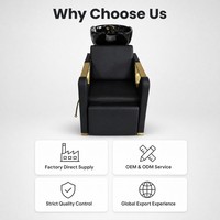 Fauteuil de lavage moderne et durable en PVC avec bac et cuvette, mobilier de salon marron