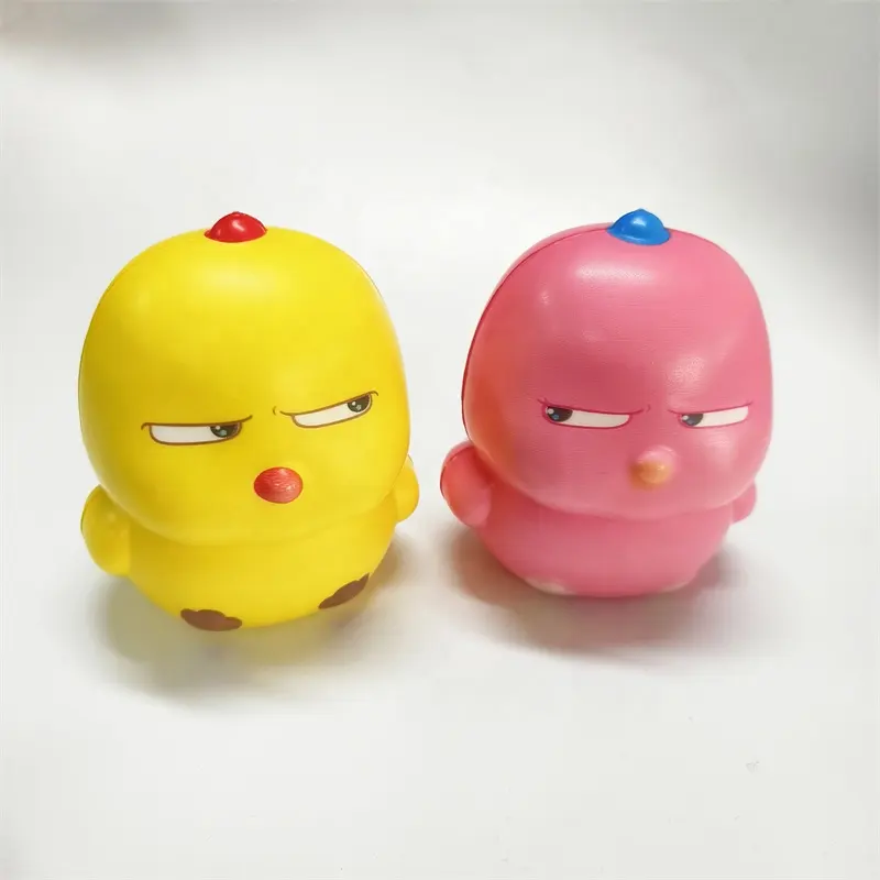 Kawaii PU Langsam steigende Tiere Anti-Stress-Ball Vogel Squishy Chicken Toys zum Stress abbau