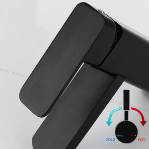 Modern Square Basin Faucet Brass Deck Mounted Faucet Ceramic Valve Core Faucet Modern Basin Faucets - Product Image 4
