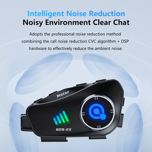 Q28 2X caméra interphone tout-en-un casque de moto interphone casque enregistreur vidéo HD1080P