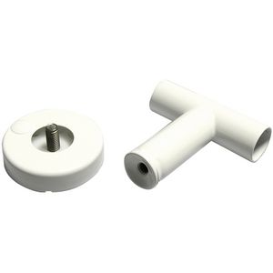 Conector en T con soporte de pared para dispositivos de asistencia de barandillas de seguridad - Product Image 1