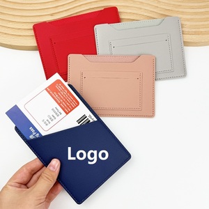 Cartera <span class=keywords><strong>de</strong></span> viaje <span class=keywords><strong>de</strong></span> piel sintética coreana al por mayor, tarjetero grueso y grande, protector <span class=keywords><strong>de</strong></span> pasaporte y billetes, para negocios. - Product Image 1