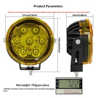 Projecteur LED de commerce extérieur pour voiture, 45 pouces, 60W haute puissance, pour pare-chocs avant de véhicule tout-terrain, 12V