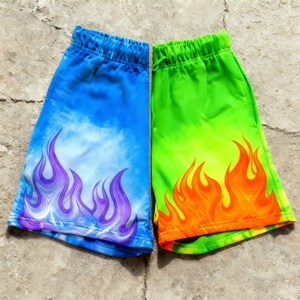 Custom Loose Casual Men's <b>Shorts</b> Design Cotton Streetwear Acid-washed Pattern Printed Heavyweight Sports Oversized <b>Shorts</b> Men - Product Image 1