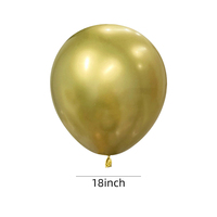 Ballons en latex de la série Macron de 18 pouces, couleurs unies épaisses, pour anniversaires, mariages, fêtes de rentrée scolaire, avec dos métallisé, vente en gros