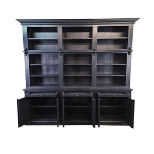 Puerta Escritorio Oficina Estante de esquina Estantería Niño Sólido Girar Estantería de madera moderna con cajón - Product Image 6