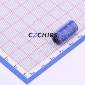 Condensador Electrolítico de Aluminio de Orificio Pasante ELXY100ELL102MJ20S, Orificio Pasante, D10xL20mm 1000uF 20% 10V 624mA-120Hz - Product Image 1