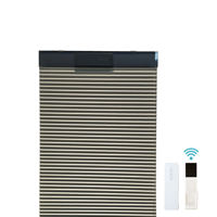Stores cellulaires électriques isolants télécommandés à ouverture ascendante, sur mesure, pour économiser l'énergie dans les fenêtres de la maison et du bureau