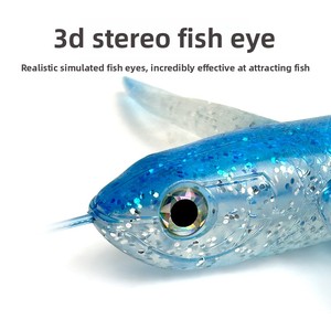 En gros, <span class=keywords><strong>Leurre</strong></span> de pêche à la traîne Flying Fish Daisy Chain 185cm 406g, montage 1+4, en plastique souple et métal, pour thon, marlin, pêche en haute mer depuis bateau - Product Image 2