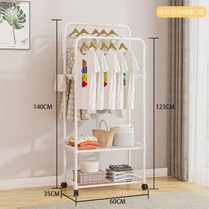 <span class=keywords><strong>Porte</strong></span>-vêtements en métal anti-poussière, cintre suspendu pour vêtements, <span class=keywords><strong>porte</strong></span>-chaussures et <span class=keywords><strong>porte</strong></span>-chapeaux intégré, séchoir à linge avec rangement multi-compartiments - Product Image 5
