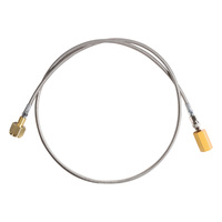 Kit adaptateur de réservoir de CO2 pour eau gazeuse en acier inoxydable avec tuyau de 60 pouces et filetage CGA320/W21.8