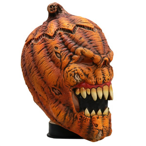Deluxe Halloween <span class=keywords><strong>calabaza</strong></span> <span class=keywords><strong>cara</strong></span> disfraz máscara espeluznante látex cabeza Prop adultos Cosplay fiestas al por mayor tema Horror características bajo MOQ - Product Image 3