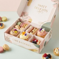 Boîtes cadeaux personnalisées pour boulangerie, boîtes à desserts, emballages pour aliments et pâtisseries, pain, beignets, macarons, boîtes d'emballage en papier