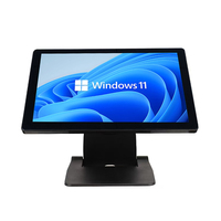 RUINAI Terminal Punto de Venta con Pantalla Táctil Capacitiva de 15.6'' y 10 Puntos, Sistema de Caja Registradora de Escritorio Android 11 con 4G/WiFi/NFC, Wi-Fi 6, 4GB
