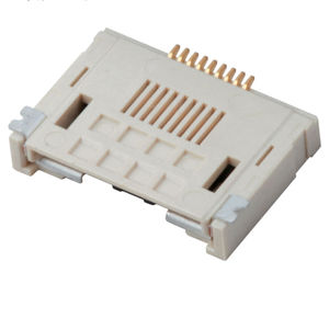 Connecteur FFC FPC à pas de 0,5 mm, ZIF SMT 9/10/30 broches, type coquille, contact inférieur avec bornes en alliage de cuivre et placage en or - Product Image 3