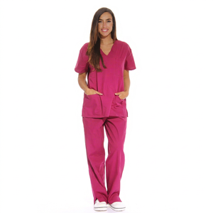 Nursing <b>Scrub</b> <b>Sets</b> Wholesale Healthcare Uniforms Custom Logo Workwear Stretch Fabric for Hospitals and Clinics Medical <b>Scrub</b> - Product Image 1