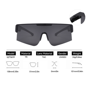 Herrenmode TR Leichte polarisierte Sonnenbrille UV400 Sonnenschutz-Über brille zum Fahren von einteiligem Myopia Eye Shield Tac - Product Image 3