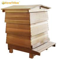 Feititebee — kit de ruche d'abeilles style britannique, 10 cadres, en cèdre rouge, ruche pour apiculture