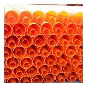 110mm MPP Orange Pipe Línea de transmisión de alto voltaje y cable Pipe3 "6" 100mm 150mm a granel naranja