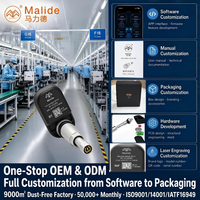Système TPMS interne Malide MLD-B11A pour moto, vélo et vélo électrique, BLE5.2, IP67, batterie 5 ans, affichage APP, OEM, MOQ1, directement de l'usine
