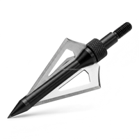 Pointes de flèches de chasse professionnelles 100gr à lame fixe en acier inoxydable, pointes de flèches en acier à haute teneur en carbone pour arbalètes et arcs classiques