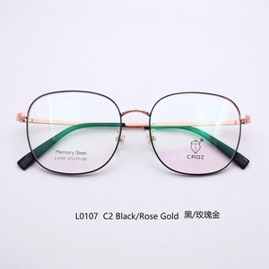 CROZ L0107 Monture <span class=keywords><strong>de</strong></span> lunettes pour <span class=keywords><strong>femme</strong></span>, style professionnel, design géométrique, monture intégrale, pieds en métal à mémoire <span class=keywords><strong>de</strong></span> forme, verres en PC, grande <span class=keywords><strong>taille</strong></span> 57 mm - Product Image 3