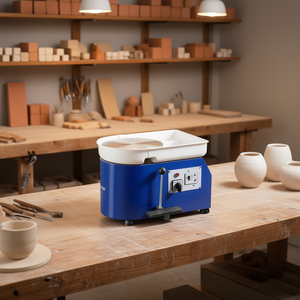 Torno de alfarería de 11 pulgadas y 350W con velocidad ajustable para adultos, principiantes, uso en estudio de arte y artesanía. - Product Image 2