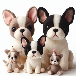 Mascotte personnalisée nouveau produit bouledogue français en peluche animal en peluche doux bouledogue jouet en peluche jouet en peluche - Product Image 5