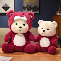 Oso de Peluche Famoso en Internet, Oso Transformable, Compañero de Sueño, Almohada para Abrazar, Poliéster, 31cm-50cm, Perfecto