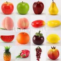 Nieuw Ontwerp Simulatie Fruit Plastic Druif Appel Plastic Oranje Kunstmatige Plastic Fruit En Groenten Voor Foto Thuis Feest Gebruik