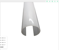 Couverture de lumière LED diffuse en acrylique opale Produit en plastique de qualité supérieure