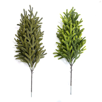 Branches de pin artificielles tiges de verdure de Noël aiguilles de pin branches de remplissage d'arbre de Noël pics de pin pour bricolage guirlande de guirlande