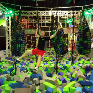 Parc de fitness pour enfants, parc de jeux, parcours d'obstacles <span class=keywords><strong>American</strong></span> <span class=keywords><strong>Ninja</strong></span>, défi, escalade, filet de chargement, sacs <span class=keywords><strong>Ninja</strong></span>, filet de tubes en mousse souple - Product Image 4