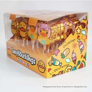 Sucettes Inozi Little Yellow Duck au chocolat solide, café et biscuits, version créative Pop Rocks pour enfants - Product Image 5